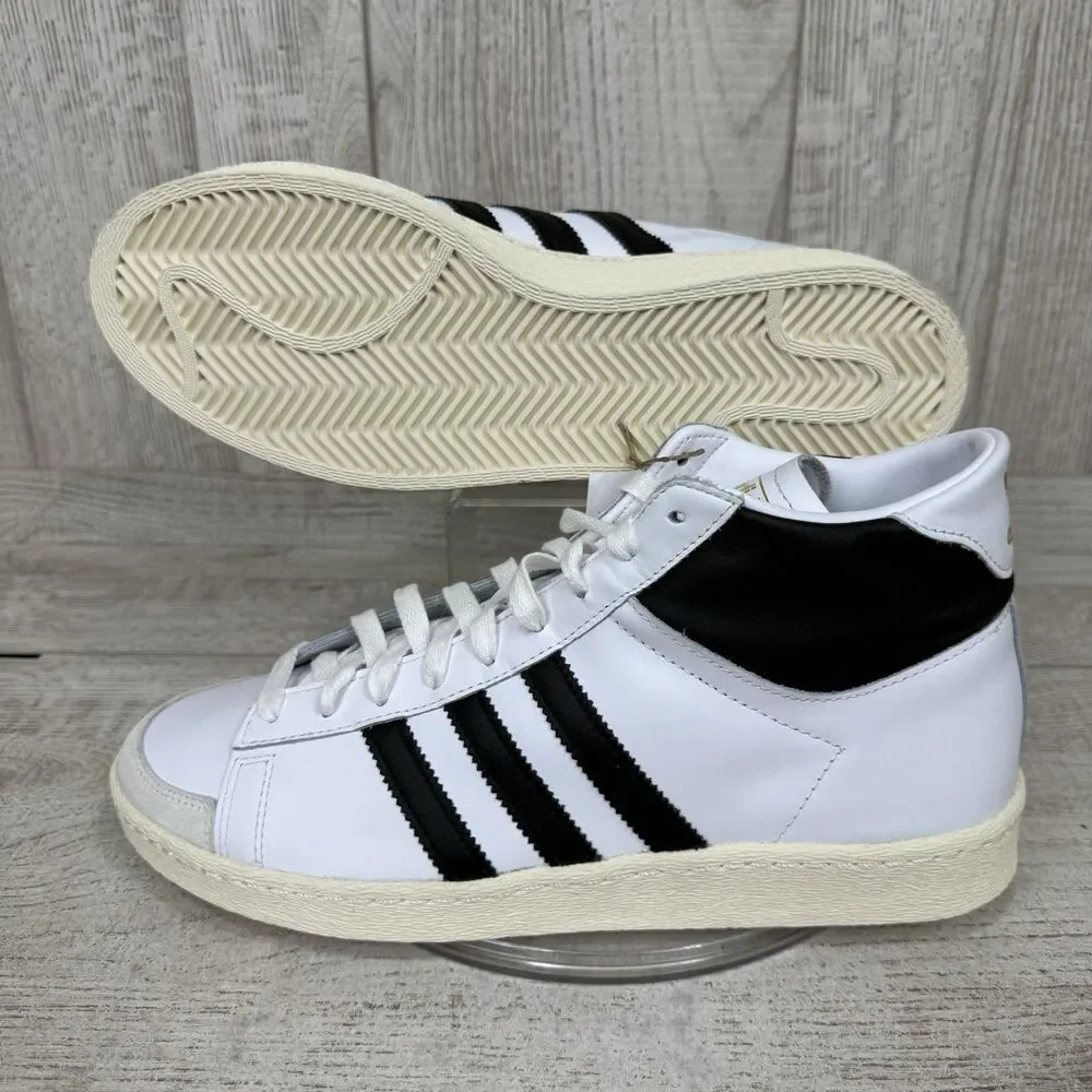 ADIDAS JABBAR HI Men’s Size 10.5 White Black JI3445 Womens Sz 11.5 Basketball